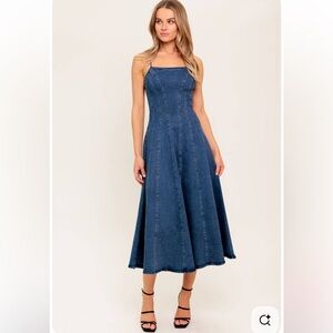 Denim Midi Dress